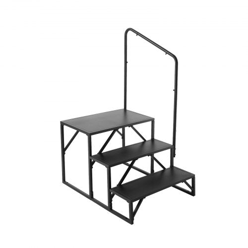 RV Steps 3Step RV Stairs 440 LBS Load Capacity Thickened Carbon Steel