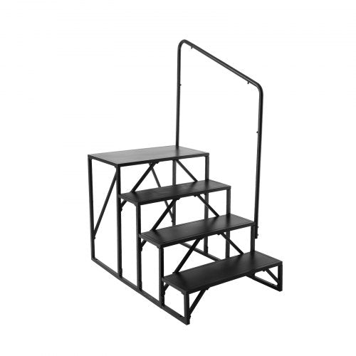 Rv Steps 4Step Stairs 440 Lbs Load Capacity Thickened Carbon Steel With