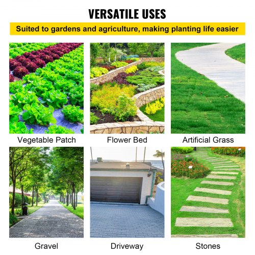 Weed Barrier Landscape Fabric 5 x 250 ft 5 Oz Premium Woven Ground Cover