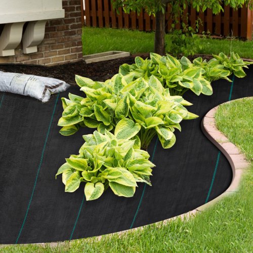 Weed Barrier Landscape Fabric 5 x 250 ft 5 Oz Premium Woven Ground Cover