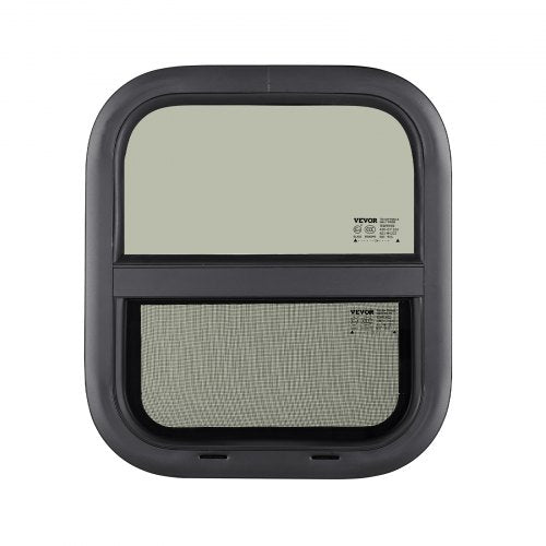 Vertical RV Window 14 W x 16 H Tinted Sliding RV Window with Net Screen