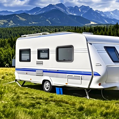 RV Exit Window 30 W x 22 H Tinted RV Window with Net Screen and Trim