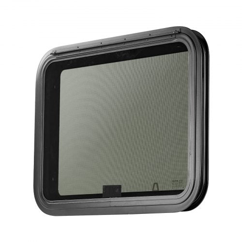 RV Exit Window 30 W x 22 H Tinted RV Window with Net Screen and Trim
