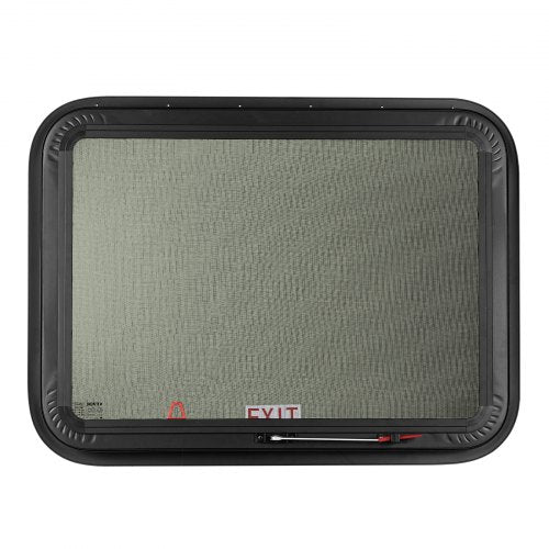 RV Exit Window 30 W x 22 H Tinted RV Window with Net Screen and Trim