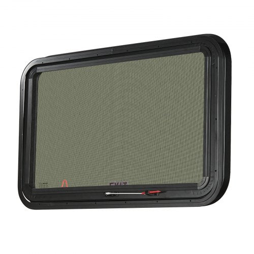 RV Exit Window 36 W x 22 H Tinted RV Window with Net Screen and Trim