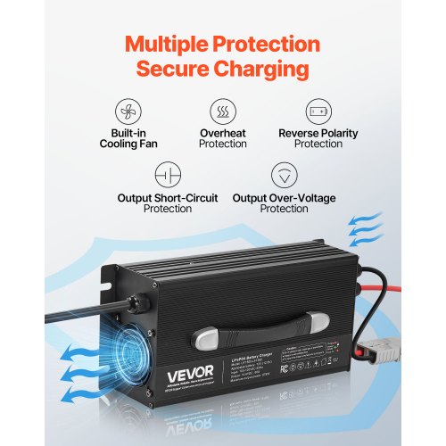 12V 60A Lithium Battery Charger 146V Acdc Lifepo4 Smart With Anderson