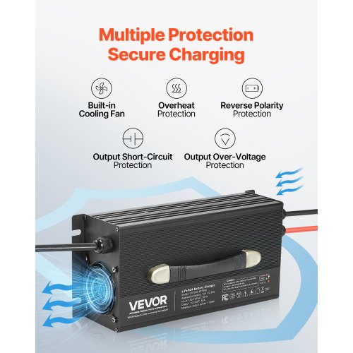 12V 80A Lithium Battery Charger 146V Acdc Lifepo4 Smart With Anderson