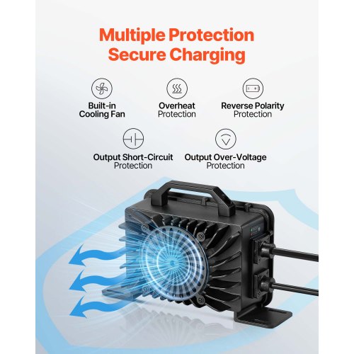 48V 18A Lithium Battery Charger 584V Acdc Lifepo4 Smart With Waterproof