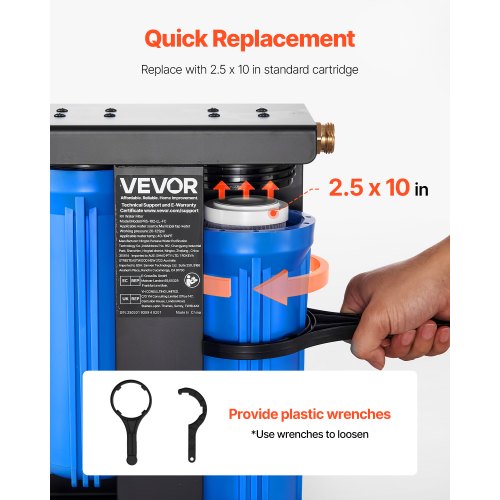 RV Water Filtration System 2Cartridge Water Filter System for Campers