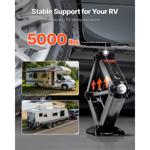 5000 lbs RV Scissor Jacks 4234 in RV Stabilizer Leveling Scissor Jacks