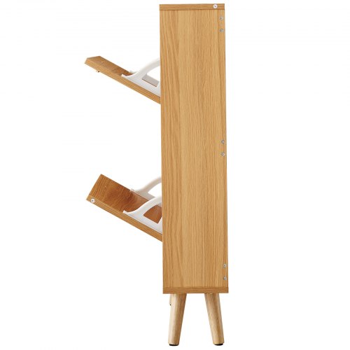 Shoe Cabinet with 2 Flip Drawers Shoe Storage Cabinet for Entryway Free