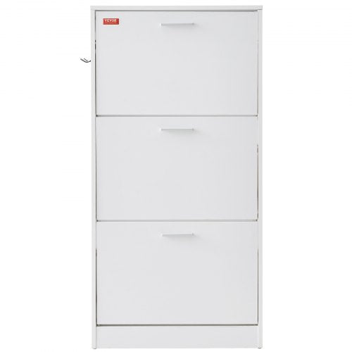 Shoe Cabinet with 3 Flip Drawers Shoe Storage Cabinet for Entryway Free