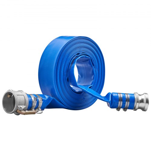 Pool Drain Hose 2 inch by 50 ft Durable PVC Material Includes Aluminum