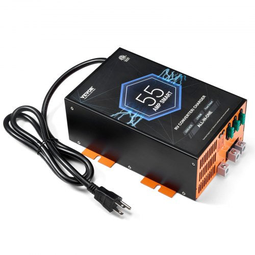 RV Converter 55 Amp 110V AC to 12V DC RV Power Converter Battery Charger