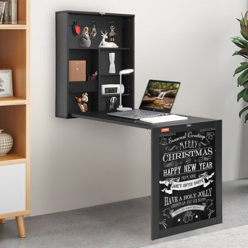 Wall Mounted Desk Fold out Convertible Desk MultiFunction Folding Wall