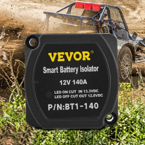 Dual Battery Isolation Kit 6m 12V Auto Split Charge Relay System with 140AMP VSR
