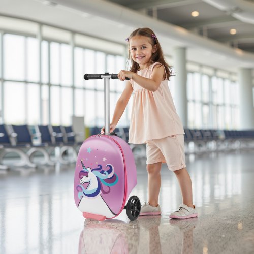 Rideon Luggage 20 L Capacity 20 Inches Kids Scooter Suitcase with Flash