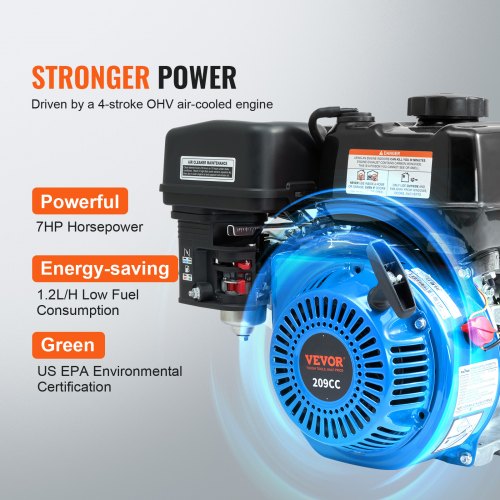Gasoline Powered Trash Pump 2 in50 mm 65HP 132 GPM 4Stroke Gasoline