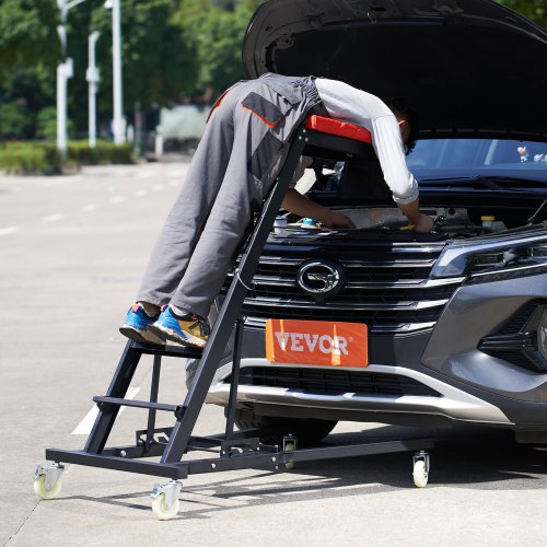 Automotive Top Creeper with Adjustable Height 48 to 76 400 LBS Capacity