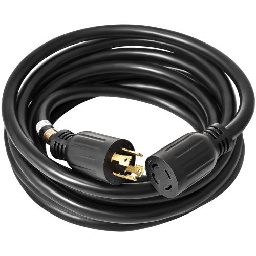 50 FT 30 Amp Generator Extension Cord SJTW 10 AWG 4 Prong NEMA L1430P