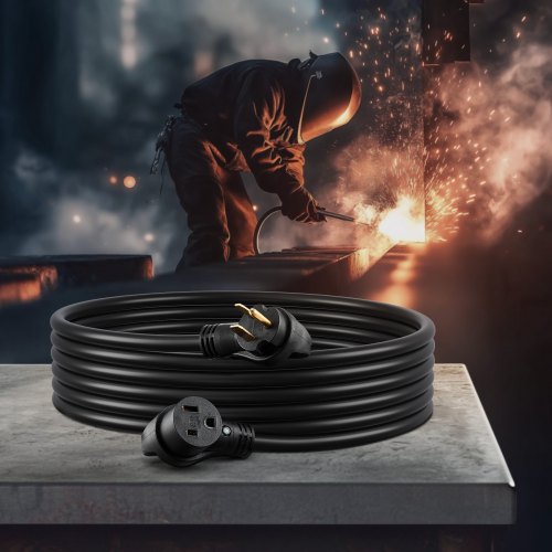 50Amp Generator Extension Cord 50 Foot 250 Volts 12500 Watts Heavy Duty