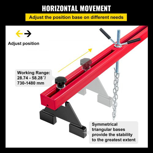 Engine Support Bar 1100 Lbs Capacity Engine Transverse Bar Engine Hoist 2