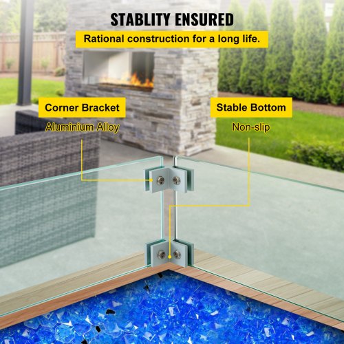 Fire Pit Wind Guard Fire Pit Tempered Glass Wind Guard Fence 295 x 136 x