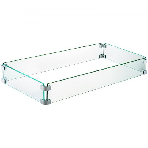 Fire Pit Wind Guard Fire Pit Tempered Glass Wind Guard Fence 295 x 136 x