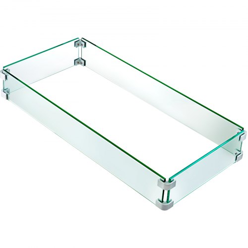 Fire Pit Wind Guard Fire Pit Tempered Glass Wind Guard Fence 295 x 136 x