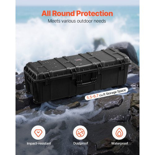 Weatherproof Hard Case Heavy Duty Protective Dry Box Case with PreCut Foam