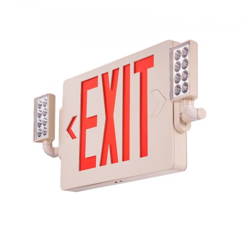 LED Exit Sign with Emergency Lights Two Heads Emergency Exit Light
