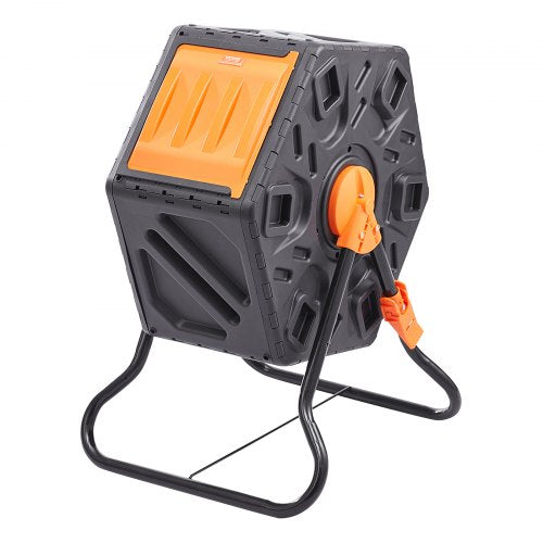 Compost Bin 18.5Gal Composting Tumbler Compact Single Rotating Chamber