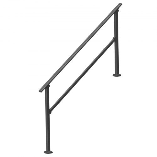 Handrails for Outdoor Steps 5 Step Stair Hand Rail Kit Transitional Carbon
