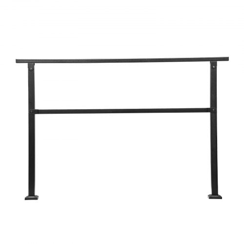 Outdoor Handrails for Steps 45 Step Stair Rail Kit Black Square Tube