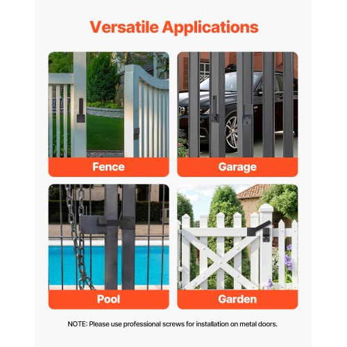 Flip Gate Latch Metal Heavy Duty Gate Latches Flip Latch Hardware with High