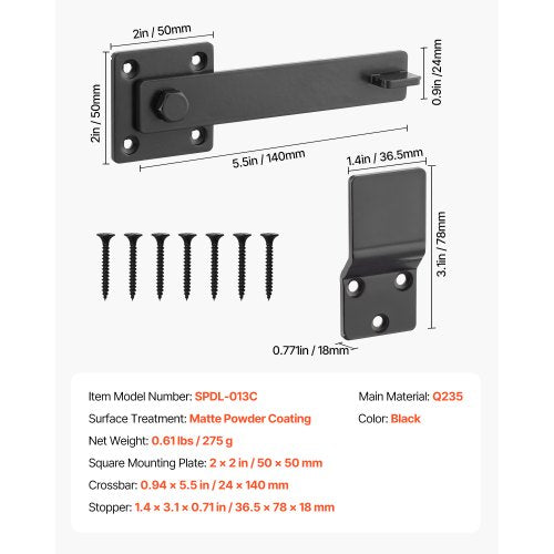 Flip Gate Latch Metal Heavy Duty Gate Latches Flip Latch Hardware with High