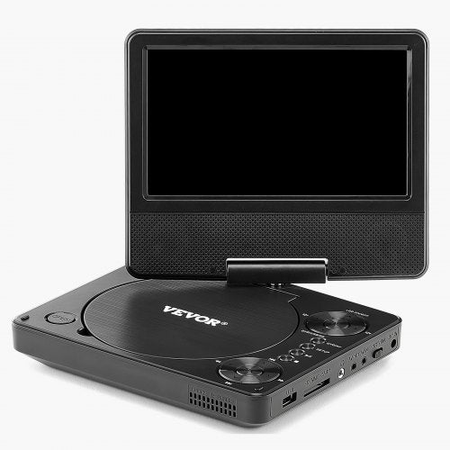 Portable DVD Player 7 inch HD Swivel Display Screen 4 Hours Builtin