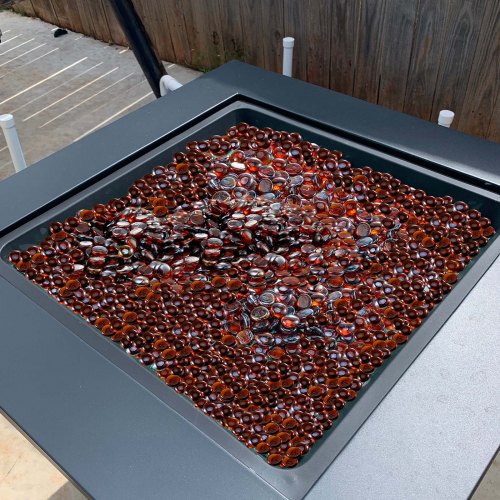 Fire Glass 10Lbs 4.5Kg Hightemperature Resistant Fireplace Rocks 34Inch 1905 Mm
