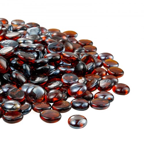 Fire Glass 10Lbs 4.5Kg Hightemperature Resistant Fireplace Rocks 34Inch 1905 Mm