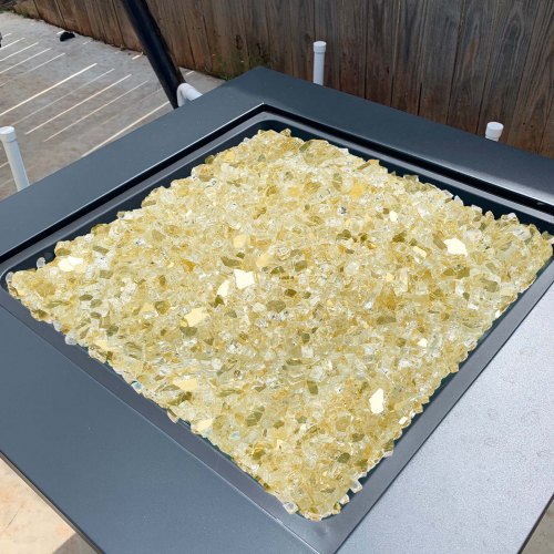 Fire Glass 10 Lbs 4.5 Kg Hightemperature Resistant Fireplace Rocks 12Inch 127 9 5