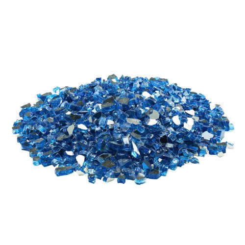 Fire Glass 10Lbs 4.5Kg Hightemperature Resistant Fireplace Rocks 12Inch 12.7 Mm