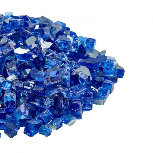 Fire Glass 10Lbs 4.5Kg Hightemperature Resistant Fireplace Rocks 12Inch 12.7 Mm lb