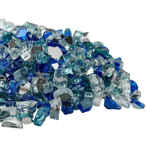 Fire Glass 10 Lbs 4.5 Kg Fireplace Rocks 12Inch 12.7 Mm Reflective Firepit Rock