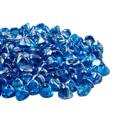 Fire Glass 10Lbs 4.5Kg Hightemperature Resistant Fireplace Rocks 1 Inch 25.4 Mm