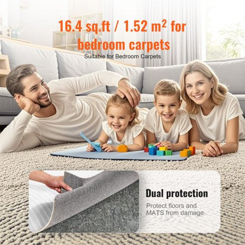 SlipResistant Rug Pad – Protective Cushioning Carpet Pad – 9 x 12 –