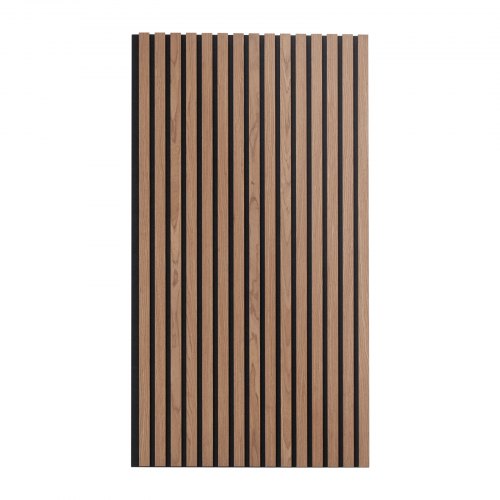 Wood Slat Acoustic Panels 236 x 47.2 inch MDF Accent Wooden Wall Panels