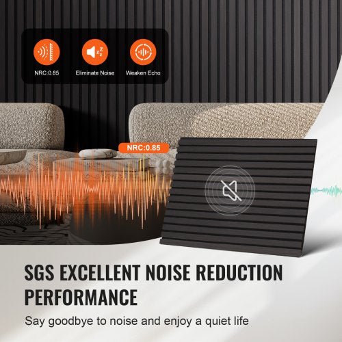 Wood Slat Acoustic Panels 236 x 47.2 inch MDF Accent Wooden Wall Panels