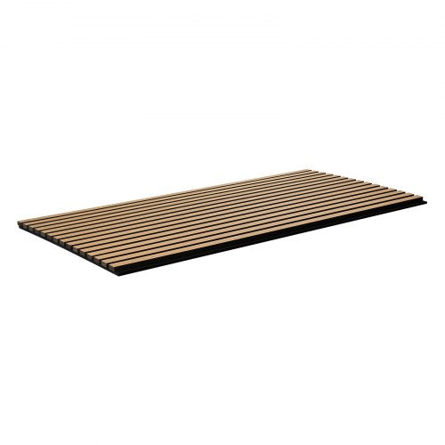 Wood Slat Acoustic Panels 236 x 47.2 inch MDF Accent Wooden Wall Panels