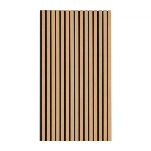 Wood Slat Acoustic Panels 236 x 47.2 inch MDF Accent Wooden Wall Panels