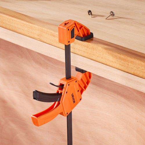 Bar Clamps for Woodworking 2Pack 12 inch OneHanded ClampSpreader